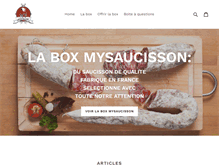 Tablet Screenshot of mysaucisson.com